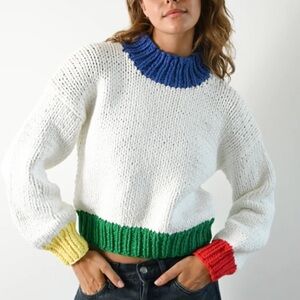 Yellow The Label Colorful Women's Sweater